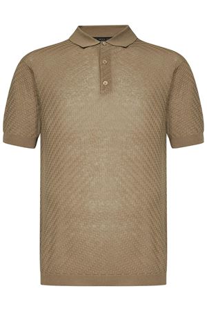 Polo in maglia crêpe cotone beige LOW BRAND | L1MSS256722A028